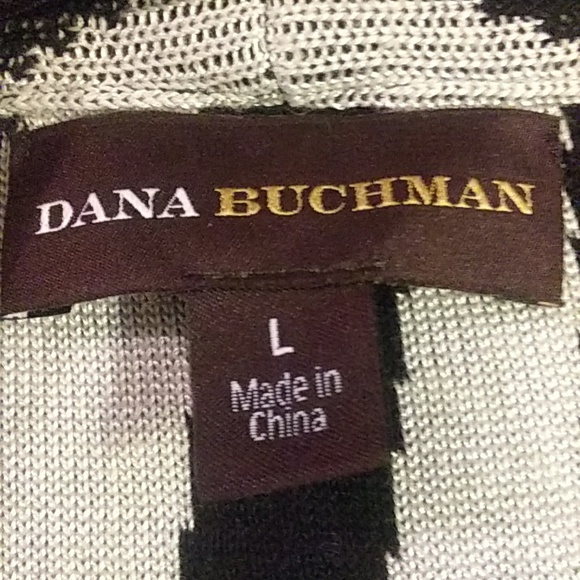 Dana Buchman zebra print open front cardigan, GUC - Picture 4 of 8